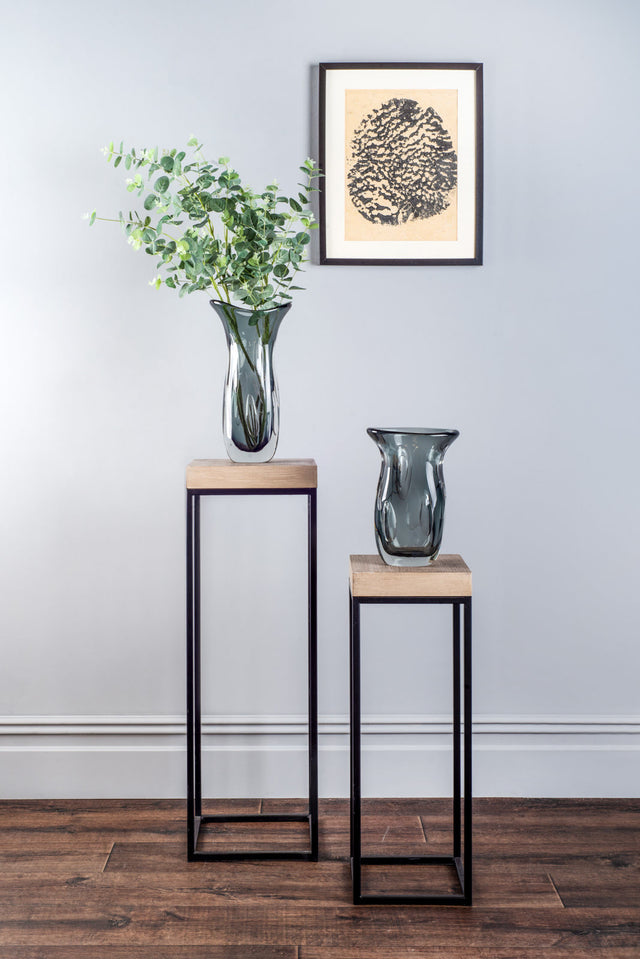 Fabio Nest of 2 Plant Stand Oak Style Effect