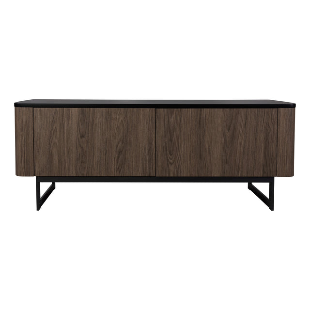 Myron Cabinet Mocha Veneer and Matt Black