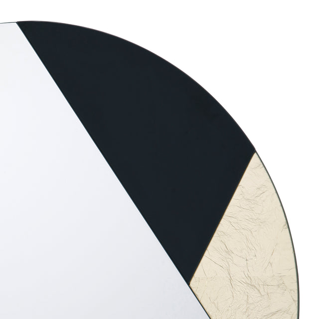 Jonna Round Gold Leaf And Black Mirror 50cm