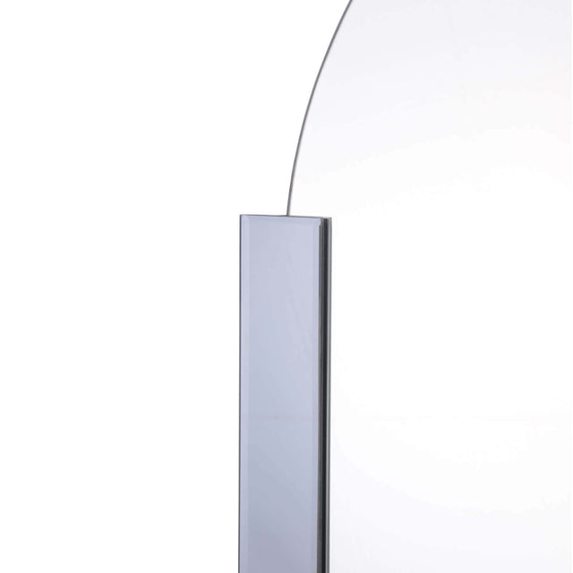 Kaylee Oval Mirror Smoked Glass Panel 90 X 60cm