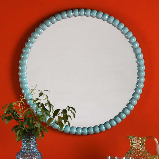 Ruan Round Mirror Blue 70cm