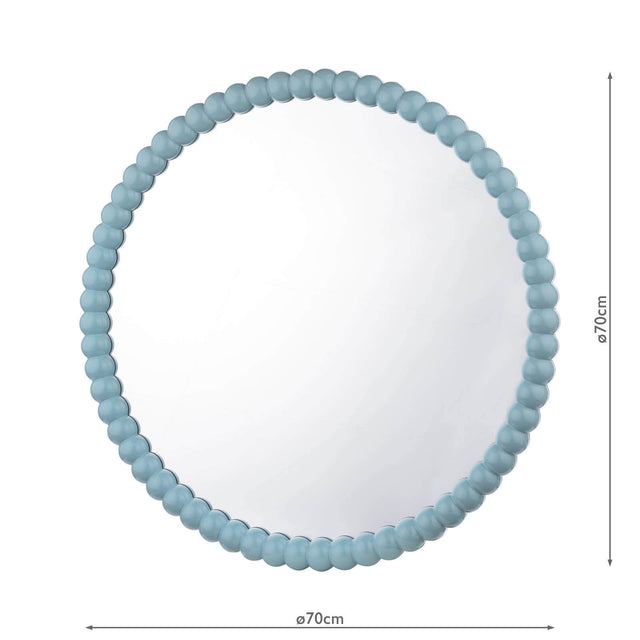 Ruan Round Mirror Blue 70cm