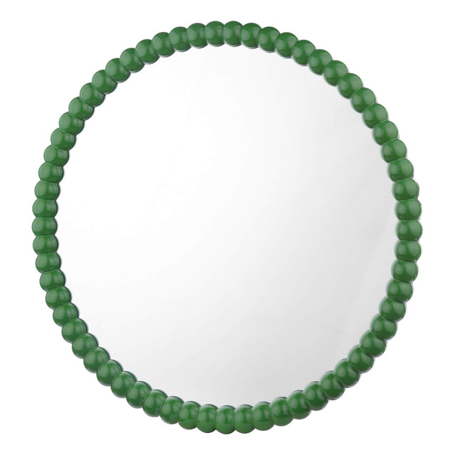 Ruan Round Mirror Green 70cm