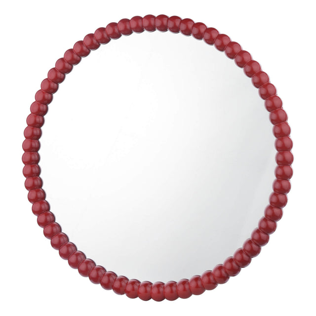 Ruan Round Mirror Red 70cm