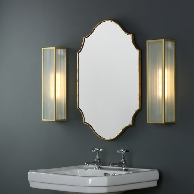 Ruggiero Rectangle Mirror With Gold Detail 70 x 50cm