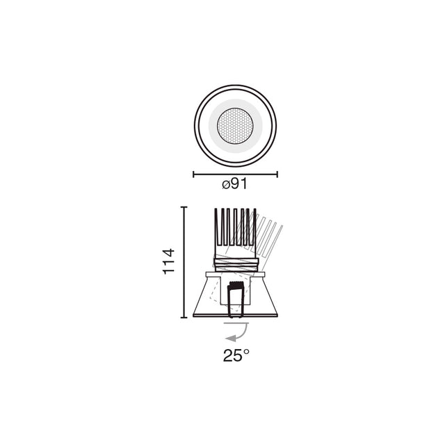 TULIPA downlight adjustable 7W