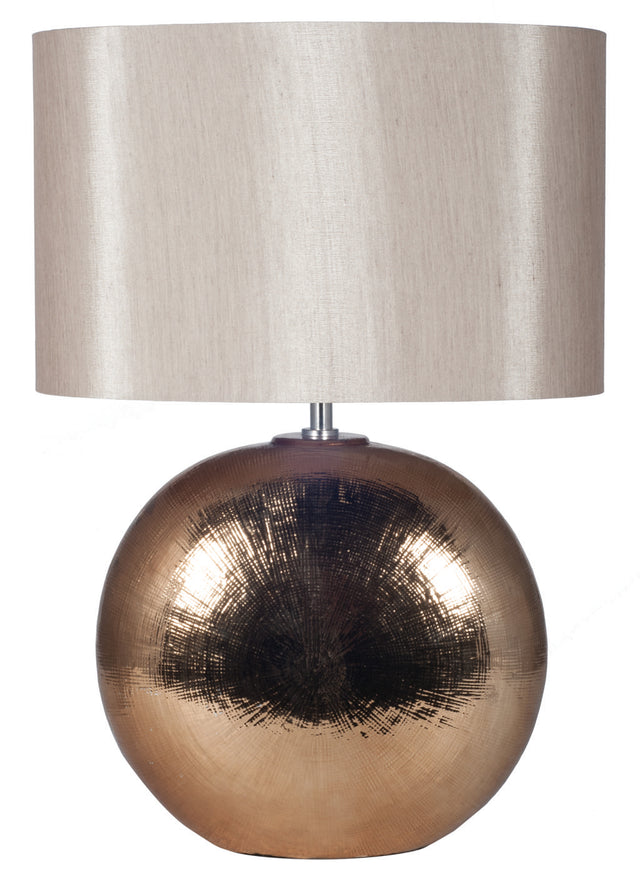 Alpha Bronze Textured Ceramic Table Lamp