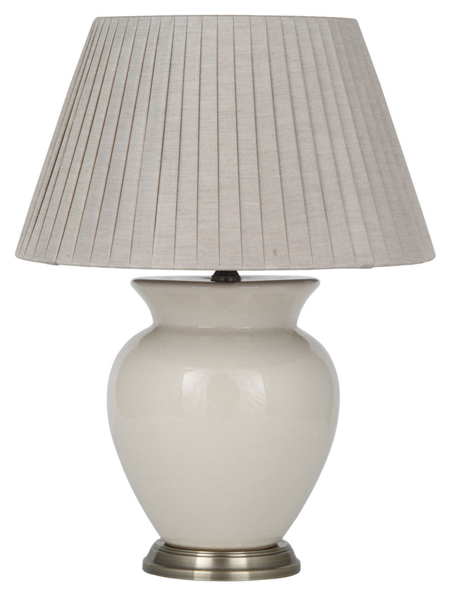 Hadley Cream Ceramic Table Lamp