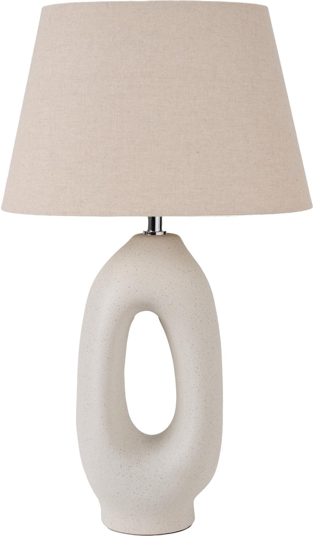 Laila Natural Organic Tall Ceramic Table Lamp