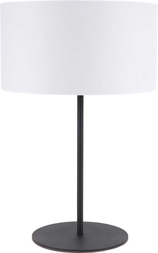 Elin Matt Black & Ivory Table Lamp