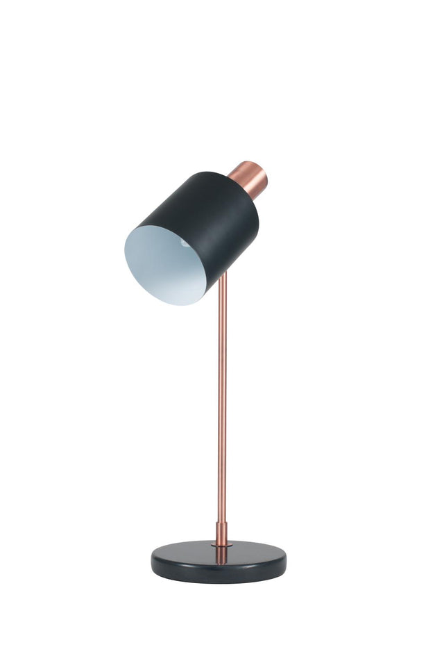 Biba Black and Antique Copper Metal Table Lamp