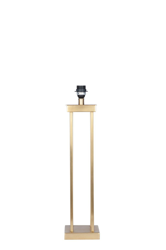 Langston Satin Brass Metal Column Table Lamp Base