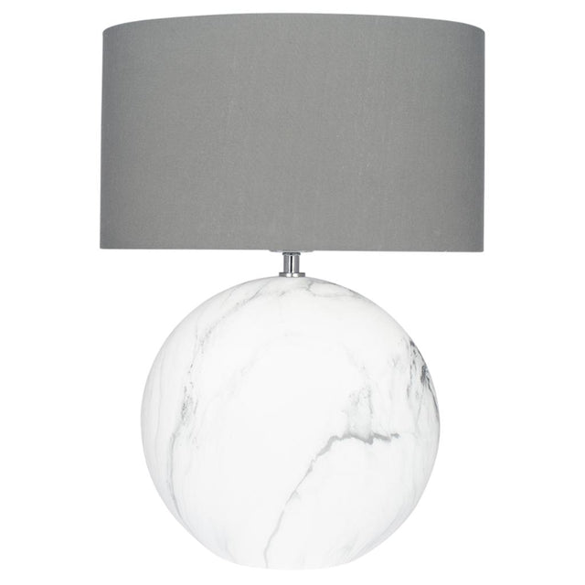 Crestola Large Marble Effect Ceramic Table Lamp