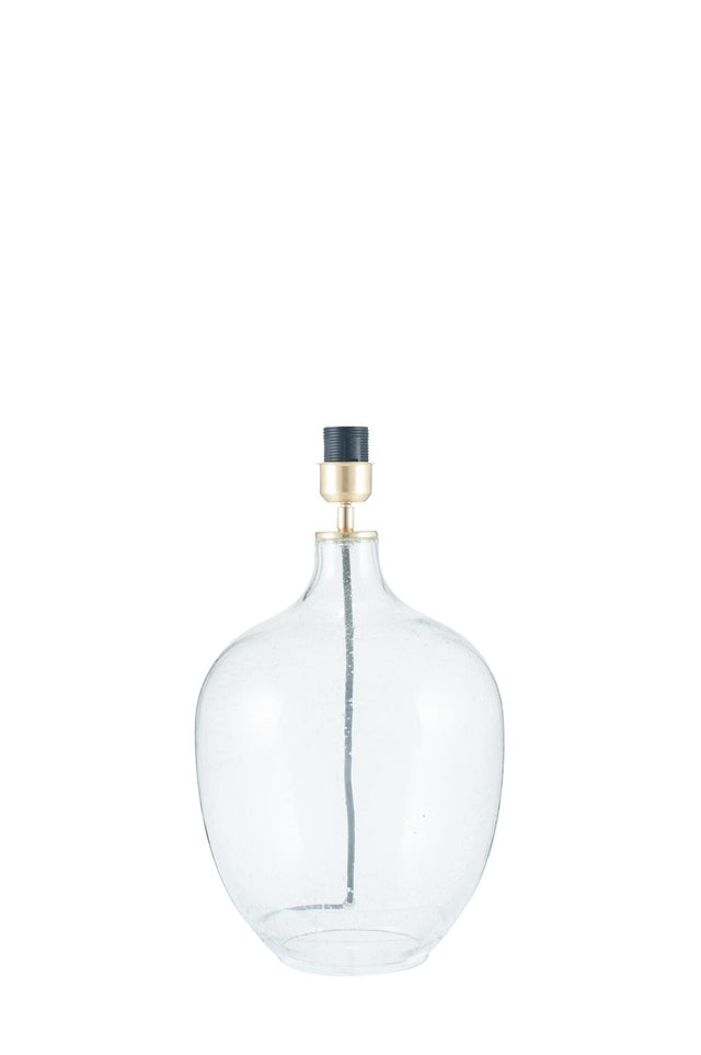 Islay Clear Bubble Glass Table Lamp Base