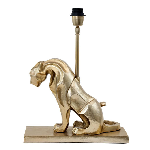 Osa Shiny Gold Metal Jaguar Table Lamp Base