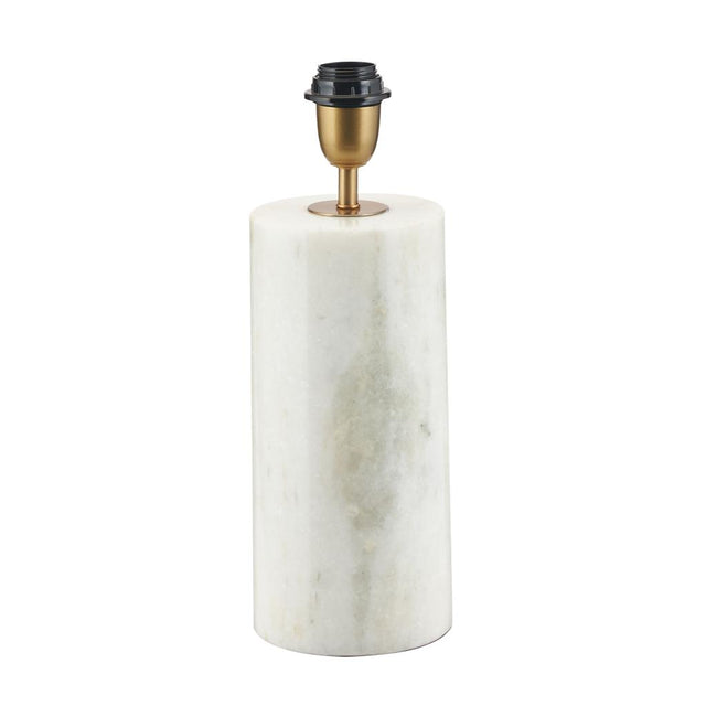 Kiorini White Marble Table Lamp Base