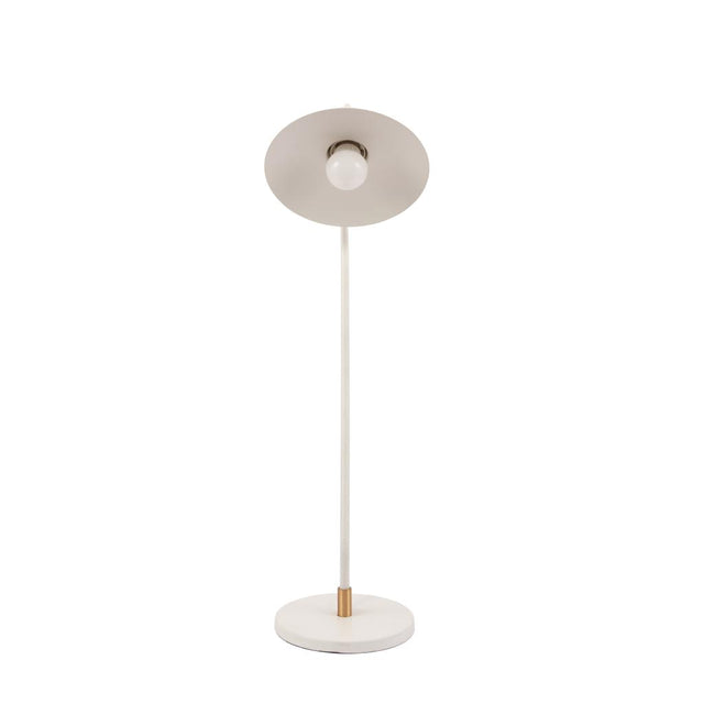 Camden Matt White Metal Angle Arm Task Table Lamp