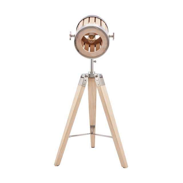 Staithes Natural and Silver Marine Tripod Table Lamp