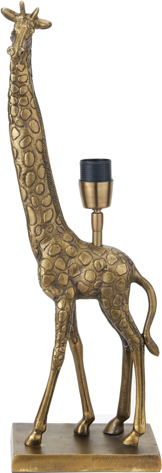 Savanna Antique Brass Metal Giraffe Table Lamp Base