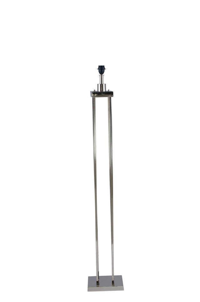 Langston Nickel Metal Column Floor Lamp Base