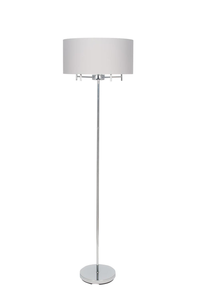 Plaza Silver 5 Light Metal Floor Lamp