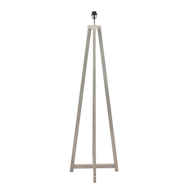 Whitby Grey Wash Wood Tapered 4 Post Floor Lamp Base