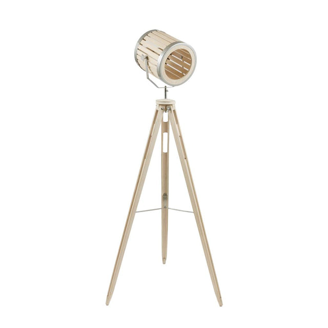 Staithes Natural and Silver Marine Tripod Floor Lamp