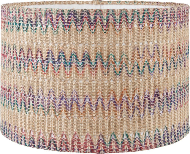 Langtang 35cm Multi Colour Woven Cylinder Shade