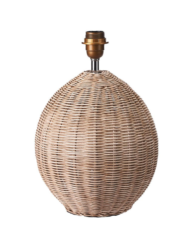 Raffles Large Rattan Cream Wash Table Lamp Base