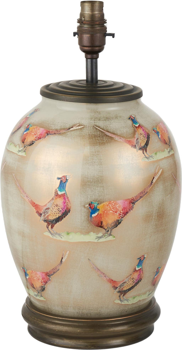 Pheasant Medium Glass Table Lamp Base