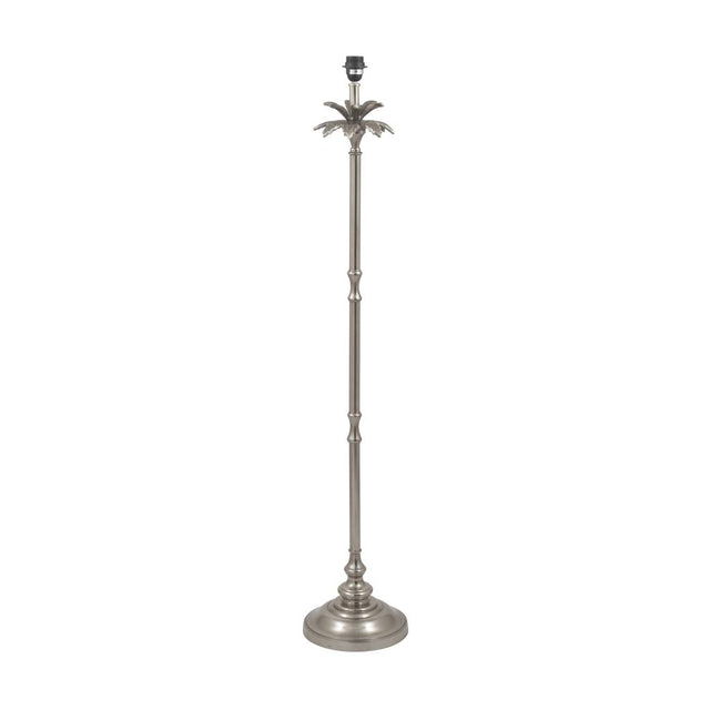 Trafalgar Nickel Metal Palm Tree Floor Lamp Base