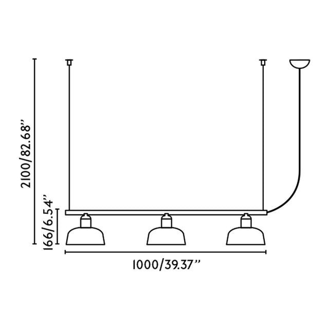 TATAWIN M lineal pendant lamp