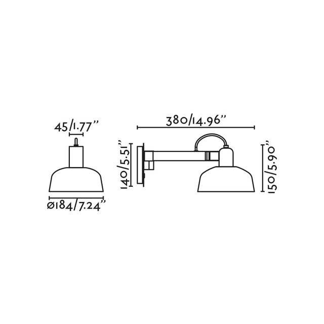 TATAWIN wall lamp arm