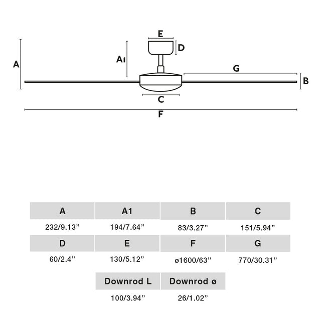 CRUISER XL fan with DC motor