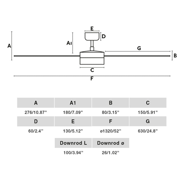 RUDDER L LED fan