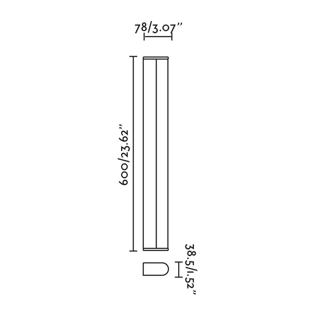 TIDE 600 wall lamp