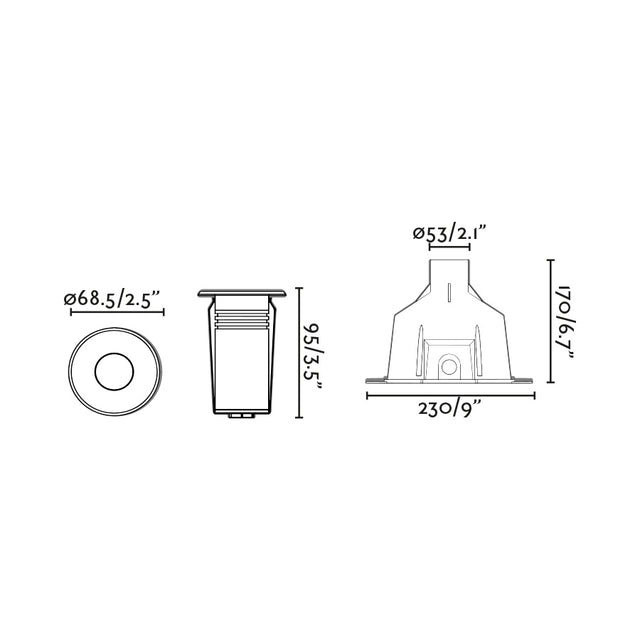 NOK 68 recessed lamp swimming pool