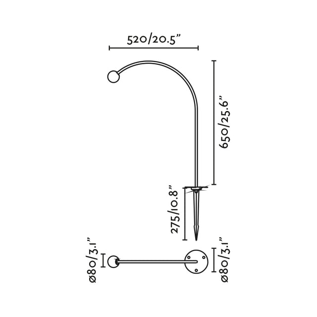 CUCA Spike lamp