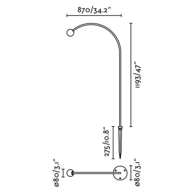 CUCA Spike lamp