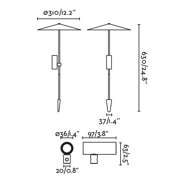 CLAP 630 spike lamp