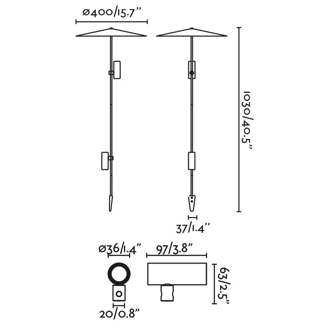 CLAP 1030 spike lamp