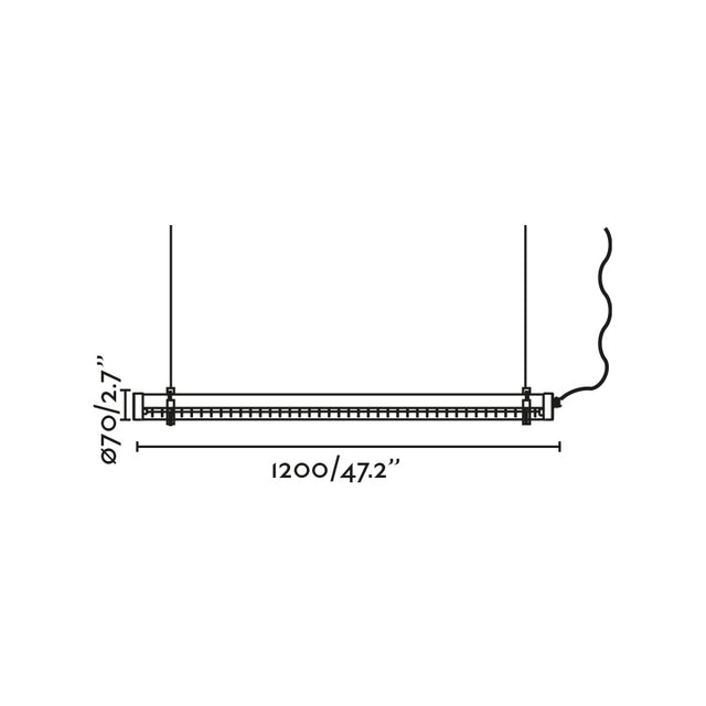 SCUBA LOUVER 1200 pendant lamp