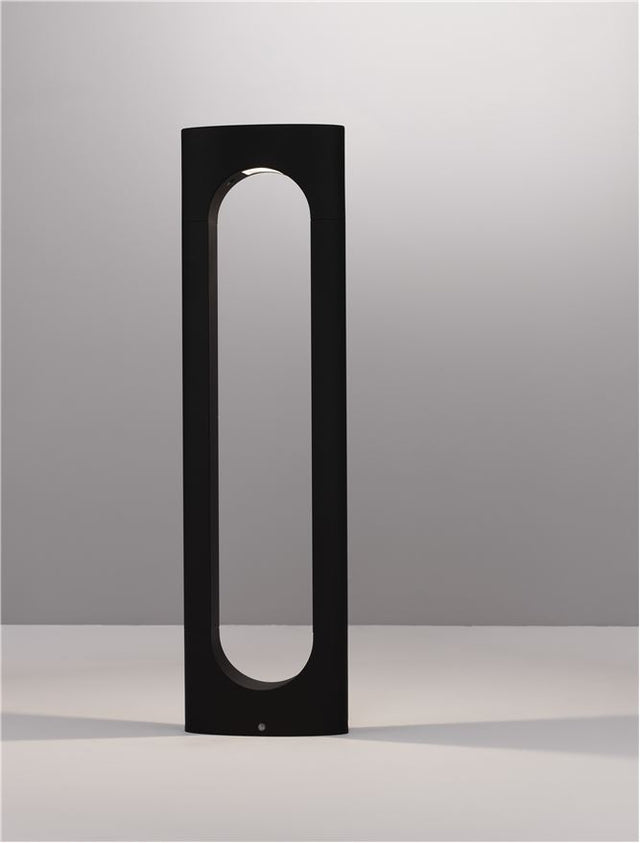 PORTAL Black Aluminium & Acrylic LED 13.5 Watt 890Lm 3000K 220-240 Volt Beam Angle 296º IP54 L: 17.8 W: 6.9 H: 65 cm