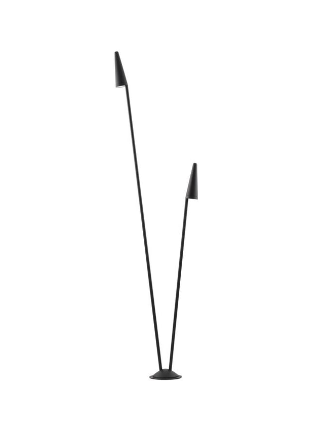 MABEL Black Aluminium & Clear Glass LED 17 Watt 1190Lm 3000K 220-240 Volt Beam Angle 36º IP54 Cable Length: 35 cm D: 48.9 W: 20.1 H: 201.2 cm