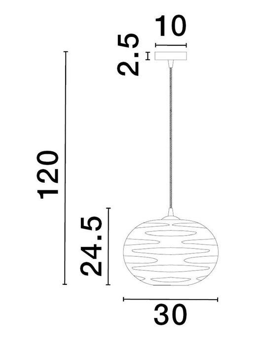 EVLEEN Matt Black Metal & Light Grey Glass LED E27 1x12 Watt 230 Volt IP20 Bulb Excluded D: 30 H 1: 24.5 H 2: 120 cm Adjustable height