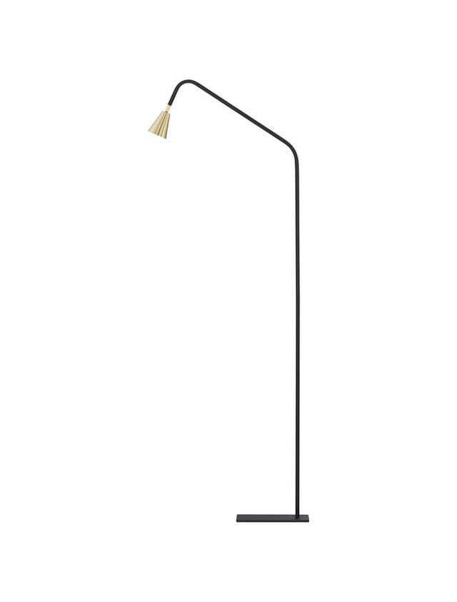 GEKO Sandy Black Aluminium & Gold LED GU10 1x10 Watt 220-240 Volt IP20 Bulb Excluded Cable Length: 180 cm D: 7.5 H: 157 cm