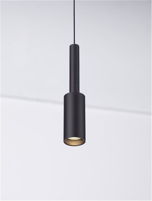 JOY Sandy Black Aluminium LED 7 Watt 220-240 Volt 703Lm 3000K IP20 D: 4 H: 200 cm Adjustable Height