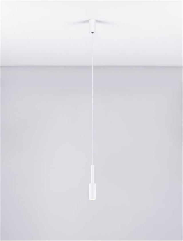 JOY Sandy White Aluminium LED 7 Watt 220-240 Volt 703Lm 3000K IP20 D: 4 H: 200 cm Adjustable Height