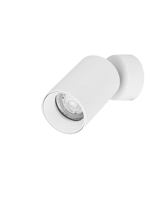 TOD Sandy White Aluminium LED GU10 1x10 Watt 220-240 Volt IP20 Bulb Excluded D: 5.7 H1: 9 H2: 13 cm Rotating & Adjustable