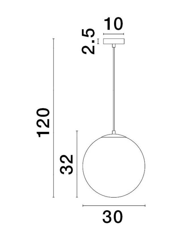 VITA Brass Gold Metal & Gradient White Glass LED E27 1x12 Watt 230 Volt IP20 Bulb Excluded D: 30 H: 120 cm Adjustable Height